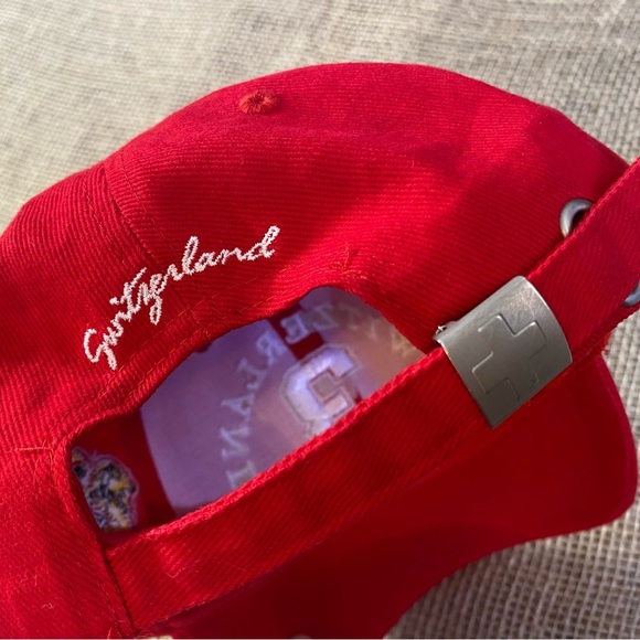Switzerland Hat Embroidered Splash Arts Red #3 - Picture 5 of 7